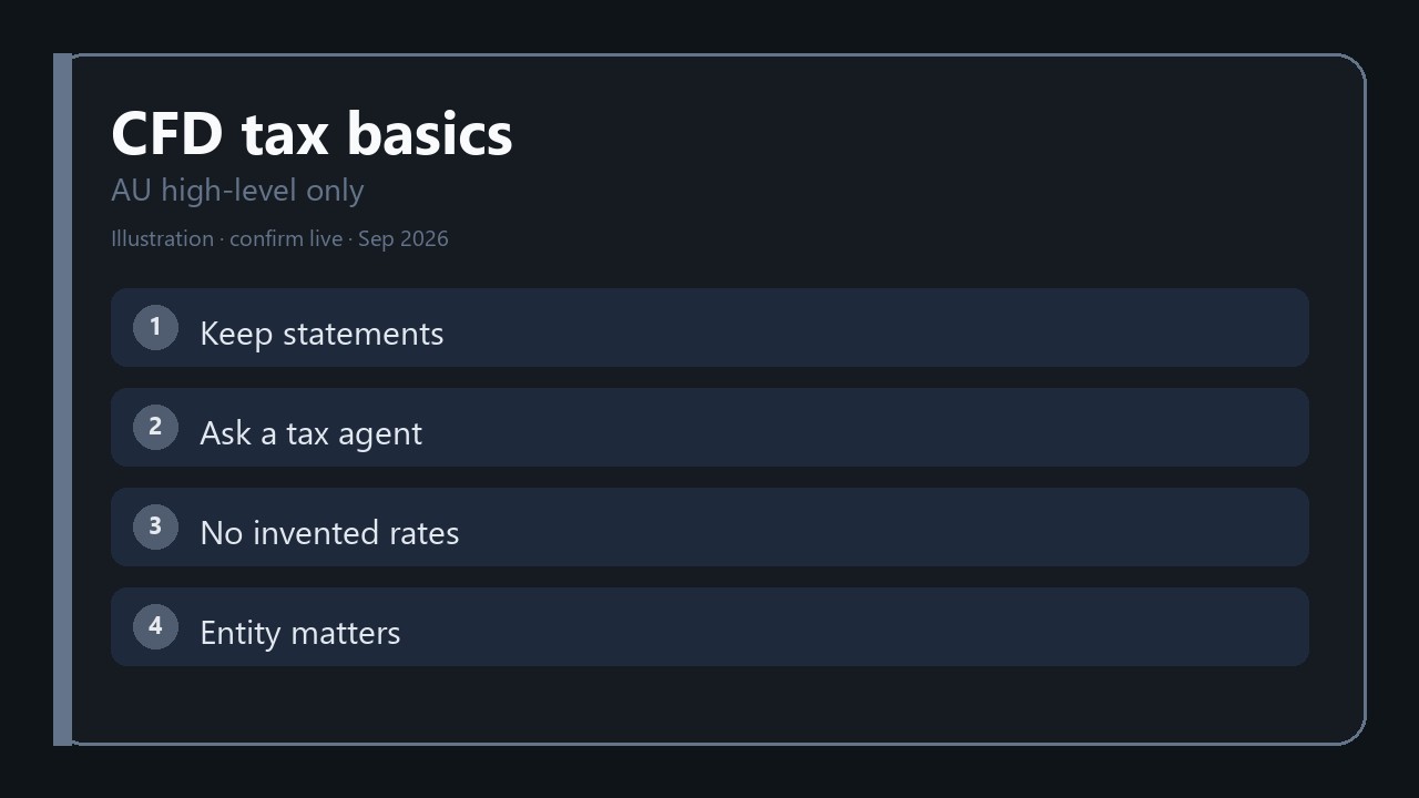 Tax agent checklist for Australian CFD traders
